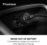 TomTom Car Charger and USB Cable for 7" Sat Navs (e.g GO Discover 7", GO Expert 7", GO Camper Max) - Image 2