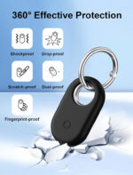 Samsung Galaxy SmartTag 2 4 Piece Soft Silicone Case Cover with Keychain for Samsung Galaxy SmartTag 2 - Anti-S - Image 7