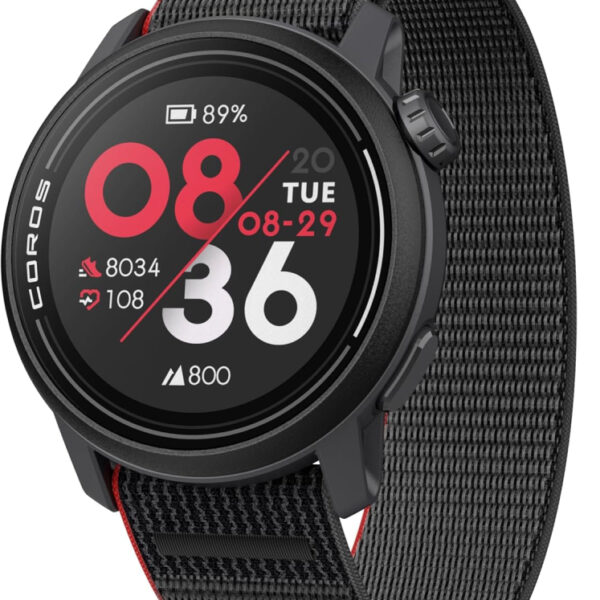 COROS PACE 3 GPS Sport Watch, Lightweight Running Watch, 17-Day Battery Life, Accurate GPS, Heart Rate Monitor, Navigation, Sleep Tracking, Training Plan, Run, Bike, and Ski (Ink Nylon)