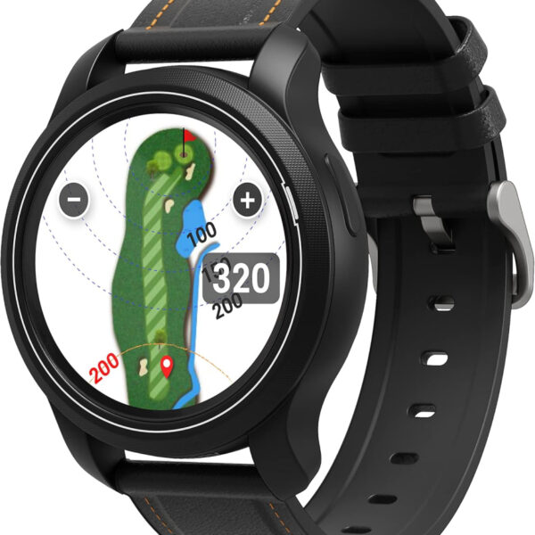 GolfBuddy Aim W12 GPS Golf Watch - Full Colour Touch Screen - Green Undulation, Hole Preview, Smartest Way to Play