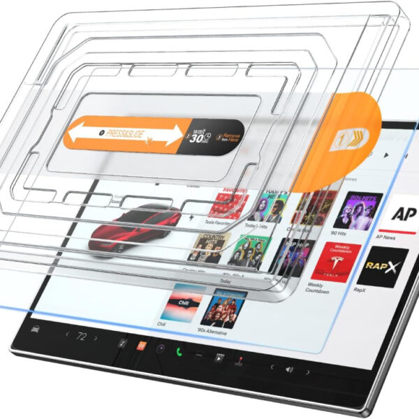 CDEFG Compatible with 2025 2026 Tesla Model Y Juniper Navigation Protective Film Tempered Glass QHD 16 Inch Scratch-Resistant GPS 9H Screen Protector Car Navigation Film Model Y 2025 Accessories (Car