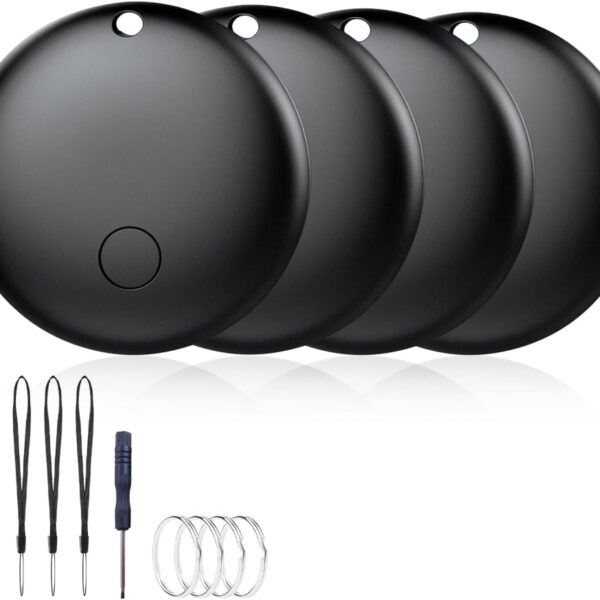 iXTRA Tracker Tag Bluetooth Tracker 4 Pack, Smart Tag Item Finders Works with Apple Find My App (iOS 14.6 Above), Waterproof Keys Finder & Item Locator Worldwide Tracking for Bag,Luggage,Pet