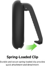 Belkin AirTag Case with Clip, Secure Holder Protective Cover Key Chain, Key Ring for Apple AirTag with Scratch Resistance Accessory – Black - Image 3