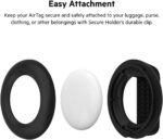 Belkin AirTag Case with Clip, Secure Holder Protective Cover Key Chain, Key Ring for Apple AirTag with Scratch Resistance Accessory – Black - Image 6