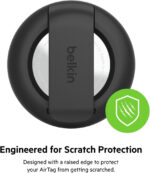 Belkin AirTag Case with Clip, Secure Holder Protective Cover Key Chain, Key Ring for Apple AirTag with Scratch Resistance Accessory – Black - Image 9