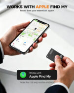 Air Tag Card Wallet Tracker Card,1.6mm Thin,Waterproof Smart Bluetooth Tags,Item Tracker/Finder Compatible with Apple Find My (iOS Only), for Suitcases,Bags,Passports,Luggage - Image 4