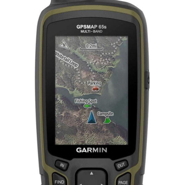 Garmin GPSMAP 65, Rugged Battery Operated Handheld, ABC Sensors, Expanded Satellite Support, Multi-Band Technology, Multi-GNSS Technology, Pre Loaded Maps (TopoActive Europe), 2.6" Colour Display