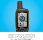 Garmin GPSMAP 65, Rugged Battery Operated Handheld, ABC Sensors, Expanded Satellite Support, Multi-Band Technology, Multi-GNSS Technology, Pre Loaded Maps (TopoActive Europe), 2.6" Colour Display - Image 7