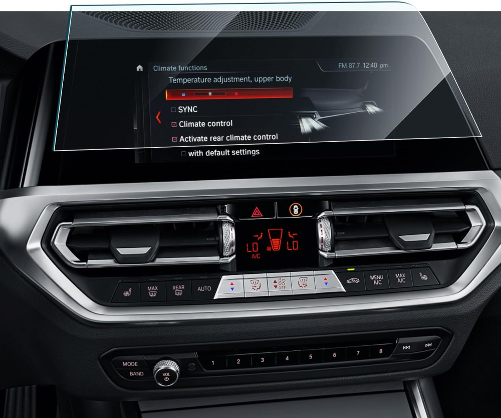 HD Series 9H Screen Protector 10.25 Inch for BMW 3 G20 G21 G28 2019-2022 BMW 3 Series Screen Protector Anti-Scratch Screen Protector