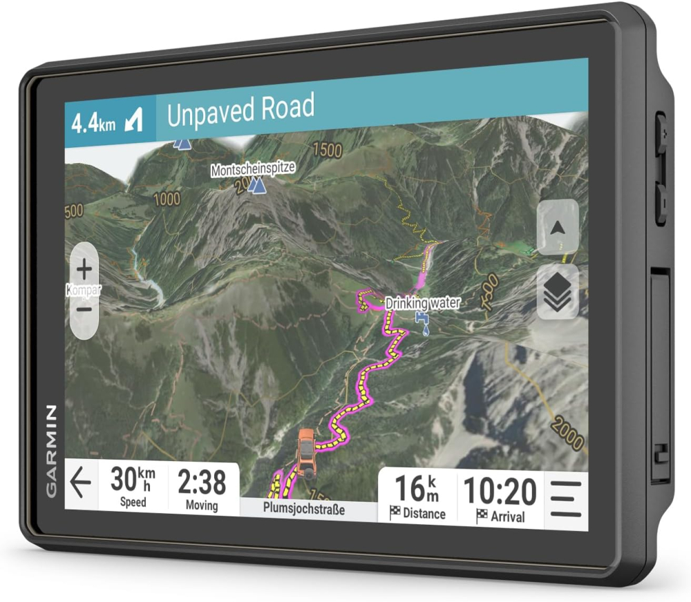 Garmin Tread 2, 8" Overland Edition Off Road GPS Sat Nav, Glove friendly, Ultrabright touchscreen, Large display, Bluetooth, Built for extreme weather and temperatures