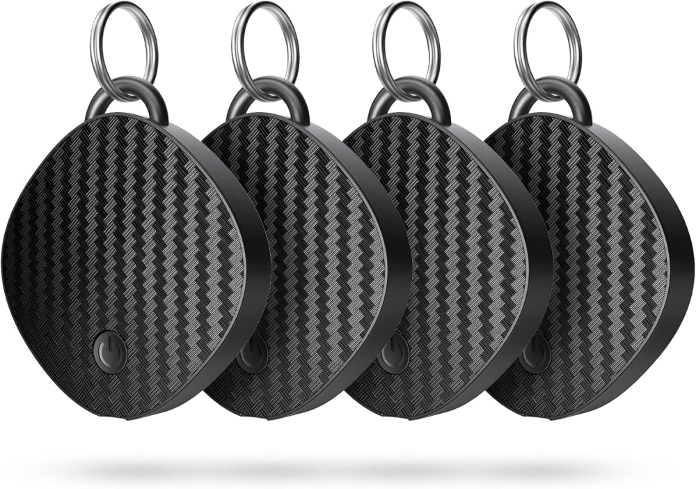 Air Finder Tag for Apple 4-Pack (iOS Only), Item Finders for Keys, Luggage, Worldwide Key Finder Tags for iPhone Works with "Find My" App