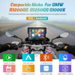 Motorcycle CarPlay Screen Carpuride W502B for BMW R1200GS/R1250GS/S1000XR – 5" IP67 Waterproof Touchscreen, Wireless Android Auto & CarPlay, GPS Navigation, Dual Bluetooth, Enhanced Bass EQ - Image 6
