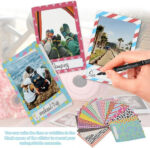 Colorful Mini Photo Frames,Photo Album,140 PCS Photo Border Sticker,Colorful DIY Paper Photo Frame Stickers,Compatible with Fujifilm Instax Mini 11/9/8/70/7s/90/26 Instant Camera - Image 5