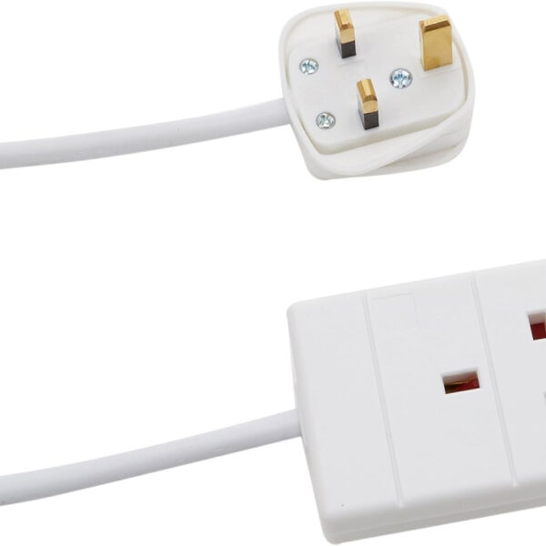 PRO ELEC PEL00898 1 Gang Extension Lead 1m, White