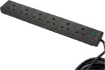 pro elec 6 Gang 10 m Extension Lead Surge Protector - Black - Image 6
