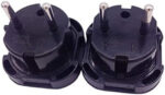 Q4U Q4UP6 Travel Adapter UK to Europe Black Plug Adapter UK to EU, UK 3 Pin to Plug European/France/Poland/Europe (EU) 2 Pin Adapter Travel – Pack of 6 - Image 6