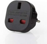 Q4U Q4UP6 Travel Adapter UK to Europe Black Plug Adapter UK to EU, UK 3 Pin to Plug European/France/Poland/Europe (EU) 2 Pin Adapter Travel – Pack of 6 - Image 7