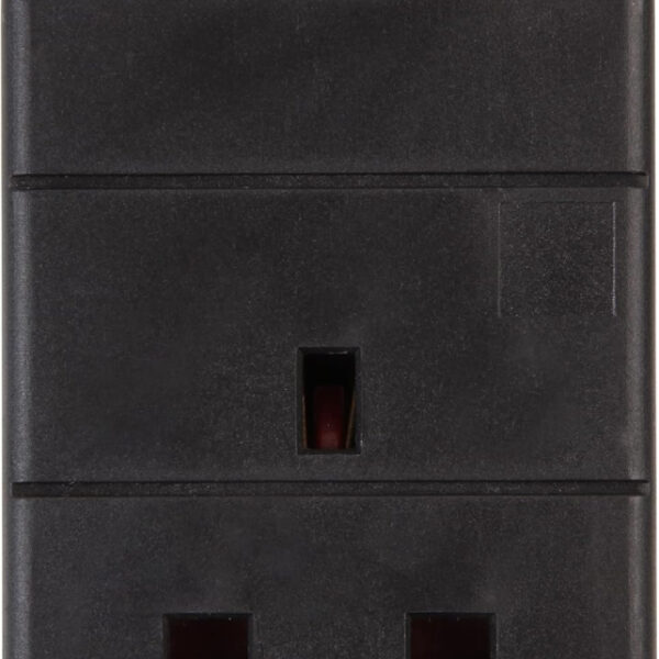 Pro Elec PEL00517 1m 13 A 1 Way Gang Single Socket Power Mains Extension Lead Cable - Black