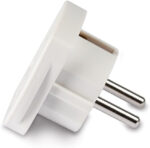 Q4U 9825 Travel Adaptor White UK to EU Europe European Plug Adapter UK to EU, UK 3 Pin to Plug pack of 6 - Image 3