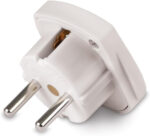 Q4U 9825 Travel Adaptor White UK to EU Europe European Plug Adapter UK to EU, UK 3 Pin to Plug pack of 6 - Image 6