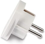 Q4U 9825 Travel Adaptor White UK to EU Europe European Plug Adapter UK to EU, UK 3 Pin to Plug pack of 6 - Image 7
