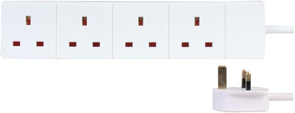 PRO ELEC PL09184 10m 4 Way Gang Mains Power Extension Lead Socket Cable