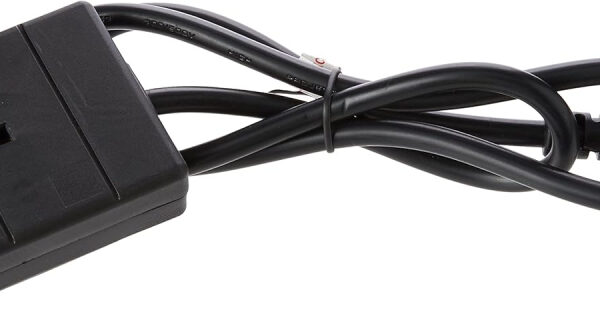 Pro Elec PEL01254 IEC C14 Plug To 13A UK Socket Power Lead, Black, 1m