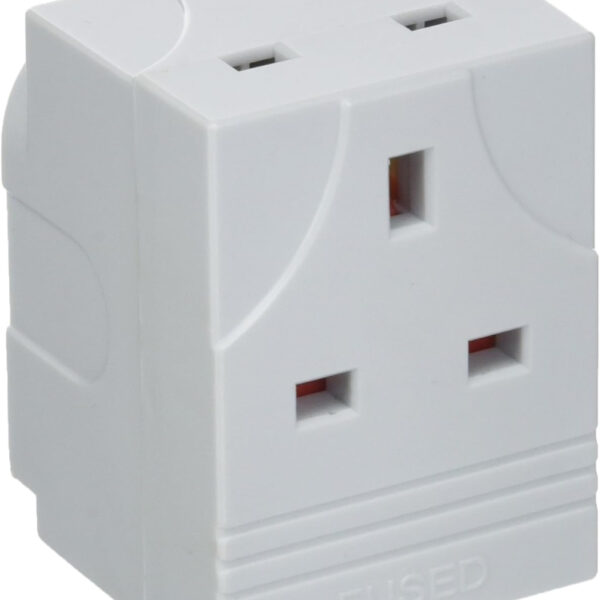 Daewoo Electricals 3 Way UK Plug Multi Adapter 3 Sockets 13 Amp 250 Volts