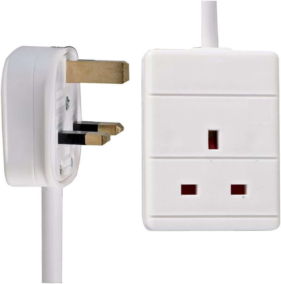 PRO ELEC PELB1503 1 Gang Extension Lead White, 3m