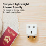 2 Way 3 Pin UK Plug Adapter Splitter, 13A Fused Dual Socket Power Extension, Compact UK Plug Adapter for Home, Office, and Kitchen Use. - Image 4