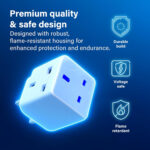 2 Way 3 Pin UK Plug Adapter Splitter, 13A Fused Dual Socket Power Extension, Compact UK Plug Adapter for Home, Office, and Kitchen Use. - Image 7