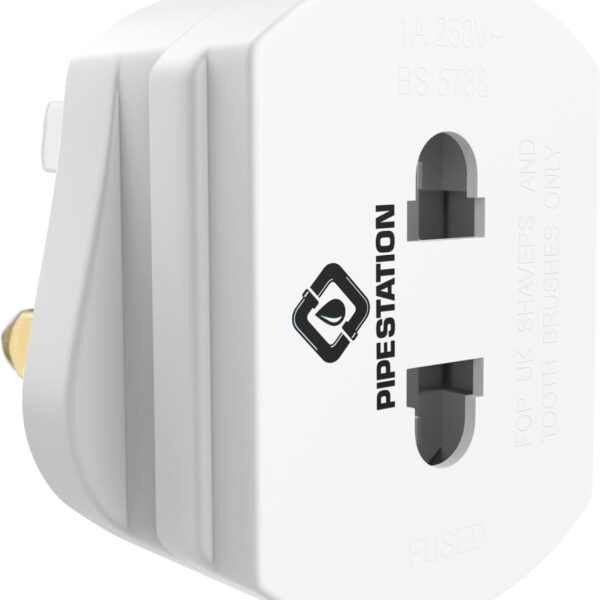 Pipestation Toothbrush Adapter Plug UK Shaver Plug Adaptor UK for Toothbrush Plug