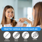 3pk Shaver and Toothbrush Plug Adaptors - 2 to 3 Pin Plugs, CE Approved, UK Fuse Rated 1A 250V ac 50/60Hz, Socket Converter for Electric Tooth Brushes, Lightweight and Great for Travel (3) - Image 7