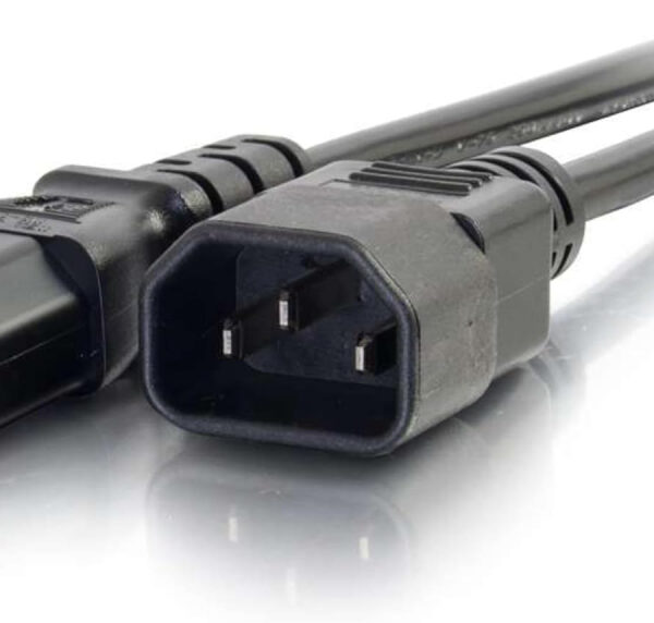 C2G 88504 3 Metre 16 AWG Computer Extension Cord (IEC320C13 to IEC320C14) 9 Foot Kettle Lead/Power Cable, black