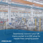 PRO ELEC 16A Mains Socket to CEE Plug Converter, 230V, Blue, 350mm - Image 5