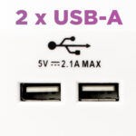 STATUS Plug Socket UK | Double Socket with Double USB Plug | White Plastic | 13A Double Switched Wall Socket | S2G13A2USBSWS4 - Image 3