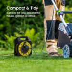 SLx Extension Lead 15m 4 Socket Extension Reel, Heavy Duty Extension Cable Thermal Cut Out Extension Lead for Garden Lawn Mower Office 13A Fused UK Plug - Image 2