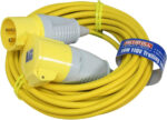 Faithfull FPPTL1432AMP 14 Metre L/V Trailing Lead Extension Lead 110V 32A 2.5mm Cable