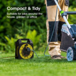 SLx Extension Lead 20m 4 Socket Extension Reel, Heavy Duty Extension Cable Thermal Cut Out Extension Lead for Garden Lawn Mower Office 13A Fused UK Plug - Image 6