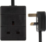 PRO ELEC PELB1983 Mains Extension Lead, 1 Gang, 7.5m, Black
