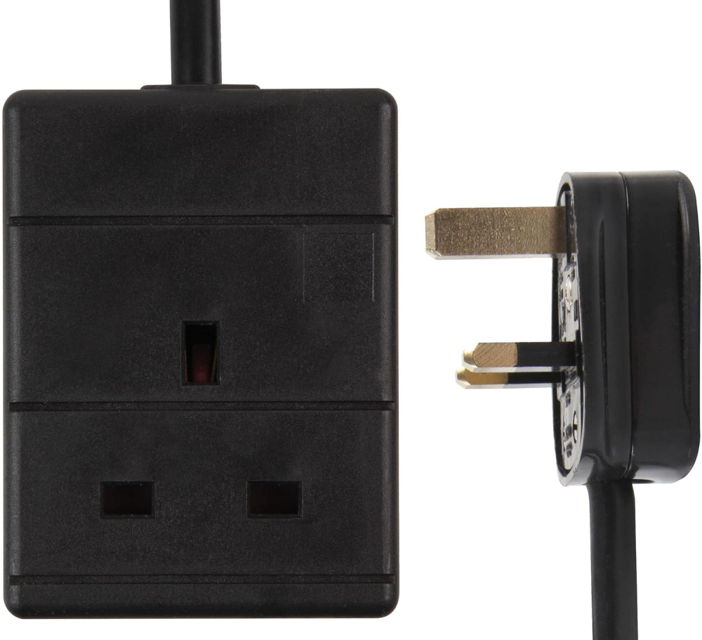 PRO ELEC PELB1983 Mains Extension Lead, 1 Gang, 7.5m, Black
