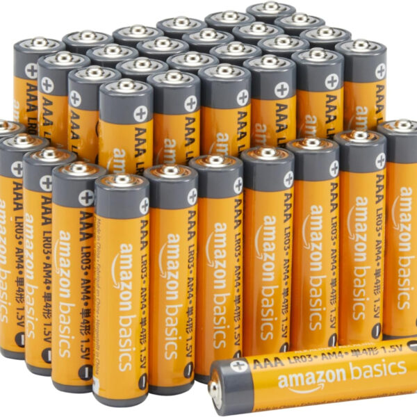 Amazon Basics 36-Pack AAA Alkaline High-Performance Batteries, 1.5 Volt, 10-Year Shelf Life