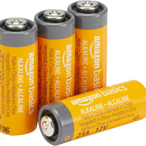 Amazon Basics 4-Pack 23A Alkaline Battery, 12 Volt, Long-Lasting Power