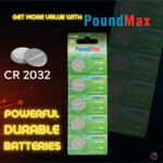 5 x PoundMax 2032 CR2032 3V Lithium Batteries - Image 3