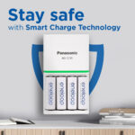 eneloop SmartPlus Charger, for 1-4 AA/AAA Rechargeable Batteries, 1.5h Charging Time, 10 Safety Features, 4 eneloop AA Batteries Included (2000 mAh), UK plug - Image 9