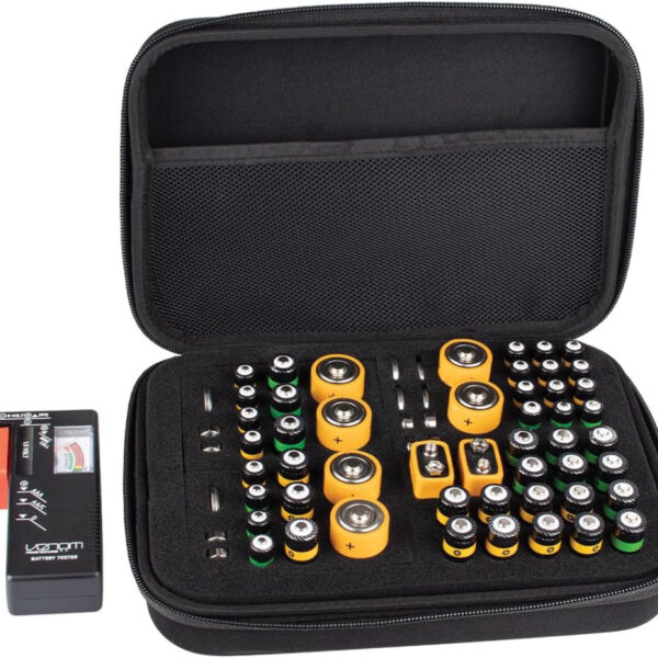 Venom Battery Storage Case and Organiser with Battery Charge Tester