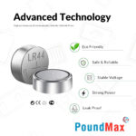 10 x AG13 LR44 1.5 V Alkaline Button Cell Battery by PoundMax - Image 8