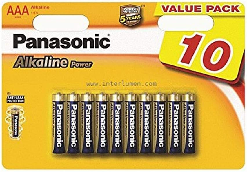 Panasonic 2380 LR03APB/10BW AAA Alkaline Power Batteries (Pack of 10)