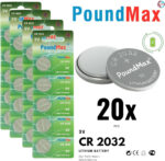 20 x PoundMax 2032 CR2032 DL2032 ECR2032 3V Lithium Coin Cell Batteries - Image 6
