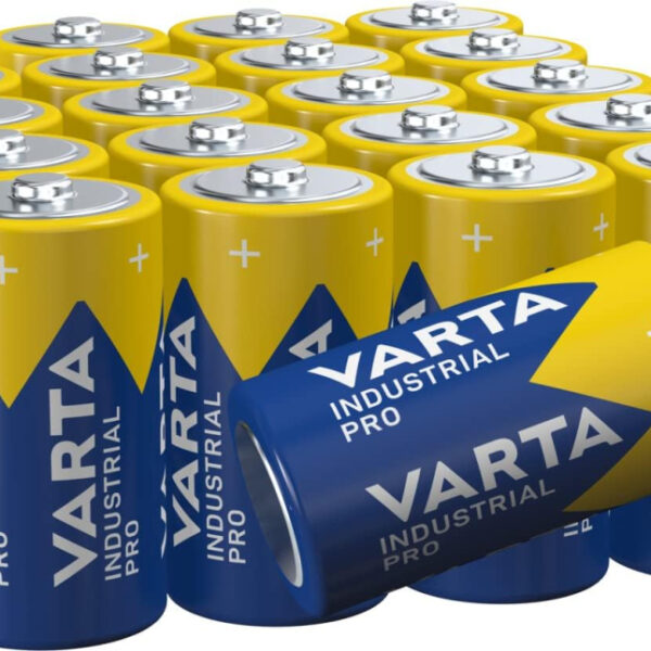 VARTA Industrial Pro C Baby Alkaline Batteries LR14 - 20-pack, Made in Germany